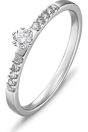 CHRIST Diamantring Damen-Damenring 585er Weißgold 1 Diamant, mit Diamant - Verkäufer: Juweliere und Uhrmacher seit 1863 GmbH