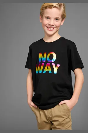 Kidsworld T-Shirt Sprücheshirt: NO WAY mit coolem Foliendruck