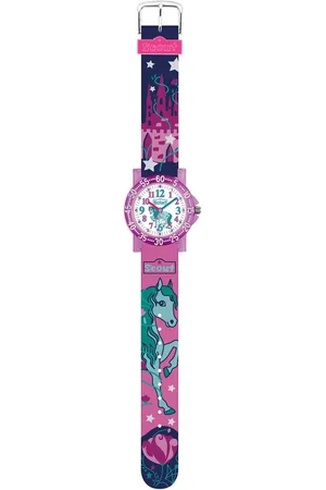 Scout Quarzuhr The It-Collection 280375031, Armbanduhr, Kinderuhr, Lernuhr,Geschenkidee, Schulanfang,Mädchen,Pferd