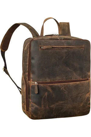STILORD Notebookrucksack "Ettore" Großer Business Rucksack Herren Leder 17 Zoll Laptoprucksack - Verkäufer: Leder
