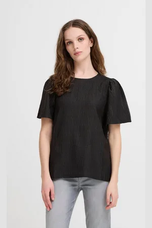 Ichi Rundhalsshirt IXREMI Modisches Oberteil mit Puffärmeln - Verkäufer: meinemarkenmode