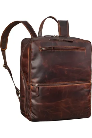 STILORD Notebookrucksack "Ettore" Großer Business Rucksack Herren Leder 17 Zoll Laptoprucksack - Verkäufer: Leder