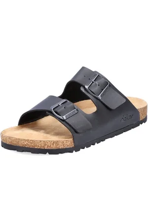 Rieker Pantolette, Sommerschuh, Schlappen, Hausschuh, mit zwei Schnallenverschlüsse