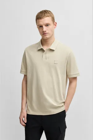 HUGO BOSS Poloshirt Pe_linenlogo mit Polokragen