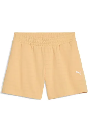 PUMA Sporthose ESS ELEVATED Strukturierte 5" Shorts mit hohem Bund Damen