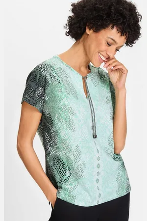 Olsen Print-Shirt (1-tlg) aus reiner Baumwolle - Verkäufer: GUTEMARKEN