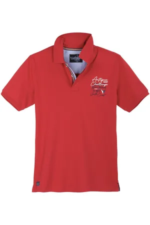 Redfield Poloshirt Übergrößen Poloshirt maritim Brustprint - Verkäufer: bigtex