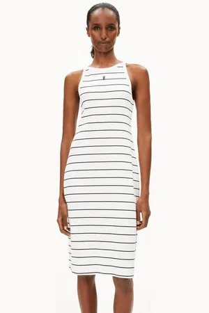 Armedangels Jerseykleid SASINAA FINE STRIPES Damen Ripp-Jerseykleid aus Bio-Baumwoll Mix - Verkäufer: