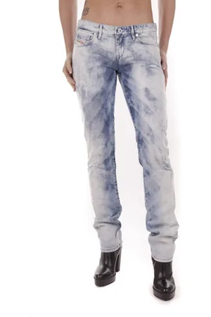 Diesel Straight-Jeans Myboy 0827B Damen Jeans Hose Slim Straight Low Waist - Verkäufer: fashion4smile
