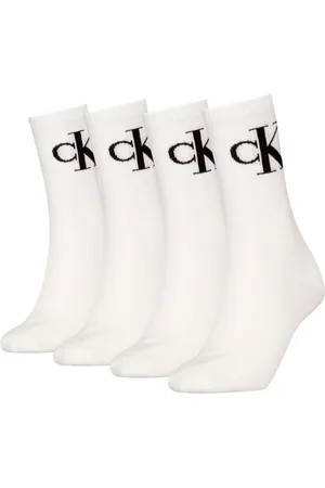 Calvin Klein Socken CKJ WOMEN SOCK 4P MONOGRAM ECOMM (4-Paar, 4 Paar)