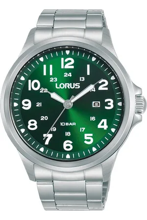 Lorus Quarzuhr, Armbanduhr, Herrenuhr, Datum, Edelstahlarmband, 10 bar wasserdicht