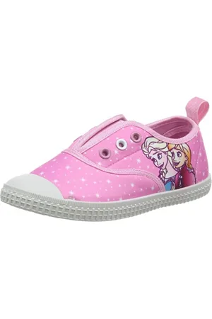 Disney FROZEN Anna + Elsa Mädchenschuhe Strassenschuhe Kinder Sneaker Ballerinas Ohne Schnürsenkel - Verkäufer: coole-fun-t-shirts