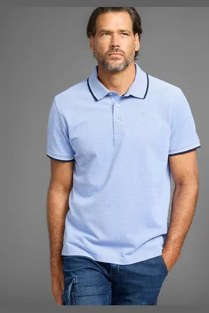 H.I.S Poloshirt mit sportlichen Kontraststreifen & Logo-Stickerei