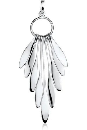 Materia Kettenanhänger Damen Silber Tropfen lang freischwingend KA-449, 925 Sterling Silber, rhodiniert - Verkäufer: Schmuck