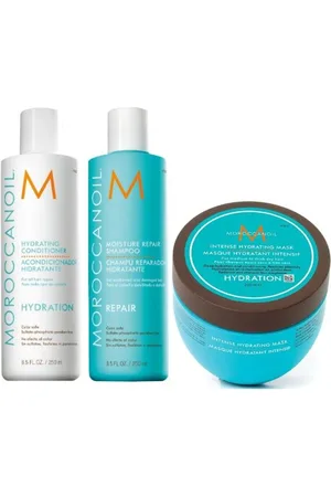 Moroccanoil Haarpflege-Set Hydration Trio, Set, 3-tlg., Shampoo + Conditioner + Maske, Feuchtigkeitsspendend - Verkäufer: matuschka-shop gmbh