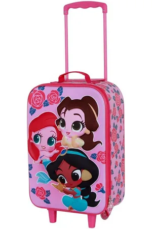 KARACTERMANIA Kinderkoffer 3D Disney Prinzessinnen Trolley Reisekoffer Koffer - Verkäufer: okluge