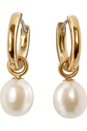 Boccia Paar Creolen Titan Ohrringe mit Einhängern Süßwasser-Zuchtperlen 23 x 8 mm - Verkäufer: Schmuck-Uhren-Trends