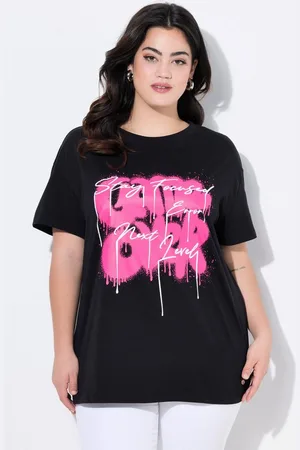 Angel of Style T-Shirt T-Shirt oversized Graffitti-Schriftzug - Verkäufer: Popken Fashion Group