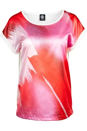 Faber Print-Shirt Druckshirt mit Satin-Front und modernem Batik-Print mit Satin-Front und modernem Batik-Print - Verkäufer: Fashion
