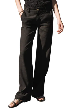 Freeman T Porter Schlaghose Agatha Plain Linen black - Verkäufer: First Choice Streetwear