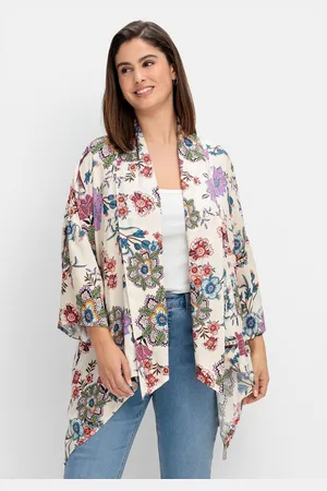Joe Browns Longbluse Große Größen im Kimono-Stil, mit Blumendruck