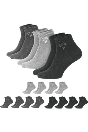 Black Snake Sneakersocken Quarter Socken für Damen & Herren - halbhohe Sportsocken aus Baumwolle 12 Paar Quarter Sneaker Socken - bequem, atmungsaktiv & sportlich - Verkäufer: noorsk