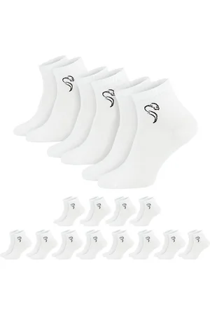 Black Snake Sneakersocken Quarter Socken für Damen & Herren - halbhohe Sportsocken aus Baumwolle 12 Paar Quarter Sneaker Socken - bequem, atmungsaktiv & sportlich - Verkäufer: noorsk