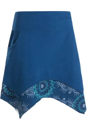 Vishes Minirock Asymmetrisch Rock Mandala und Blumen-Muster breiter Bund mit Kordelzug Alternative Bekleidung, Ethno, Hippie, Retro Style - Verkäufer: - Alternative Bekleidung