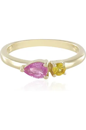 Cavill Goldring Rosa & Gelber Saphir 375 Gold Ring, Sri Lanka 0,447ct (1-tlg) - Verkäufer: Juwelo Deutschland GmbH