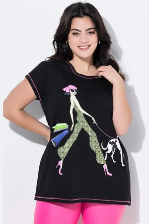 Angel of Style T-Shirt T-Shirt A-Linie Frauen-Motiv Neon-Nähten - Verkäufer: Popken Fashion Group