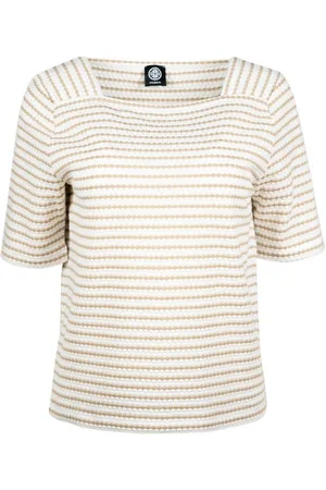 Faber Kurzarmshirt 1/2-Arm-Shirt in Struktur-Qualität in Farbe Weiß/Stone in Struktur-Qualität - Verkäufer: Fashion