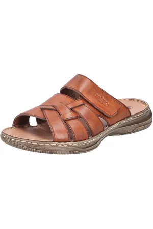 Rieker Pantolette Strandschuh, Sommerschuh, Hausschuh mit Klettriemchen