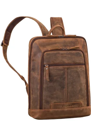 STILORD Notebook-Rucksack "Marina" Großer Rucksack Damen Leder Elegant für Laptop 15,6 - 16 Zoll - Verkäufer: Leder
