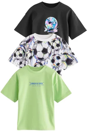 Next Print-Shirt 3er-Pack Relaxed Fit Kurzarm-T-Shirts mit Grafik (3-tlg) - Verkäufer: Germany GmbH