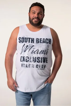 Men Plus T-Shirt Men+ Tanktop Print Rundhals bis 8 XL - Verkäufer: Popken Fashion Group