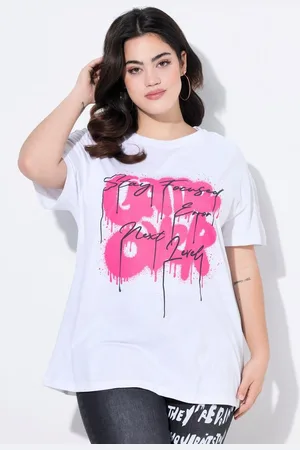 Angel of Style T-Shirt T-Shirt oversized Graffitti-Schriftzug - Verkäufer: Popken Fashion Group