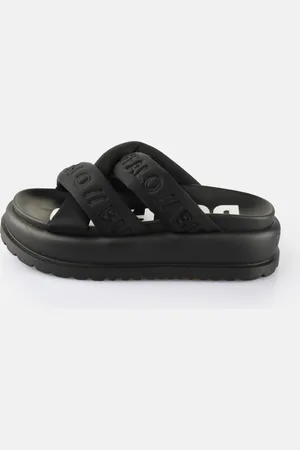 Buffalo PALMA CROSS vegan Pantolette, Schlappen, Poolslides, Hausschuh, Schommerschuh, Strandschuh
