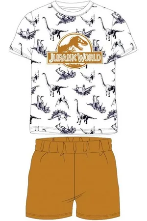 Jurassic World Pyjama Pyjama, Kurz, weiß-blau & weiß- (Set, 2 tlg) - Verkäufer: kaufhaus-chemnitz