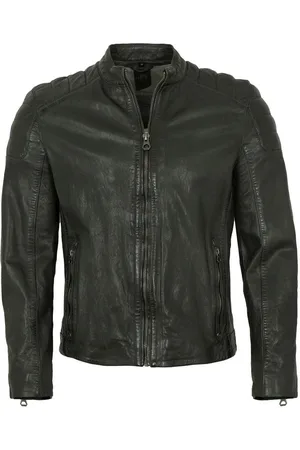 Mauritius Lederjacke GMRemko Gipsy - Herren Lederjacke Lammnappa dark olive - Verkäufer: Lederjacken24