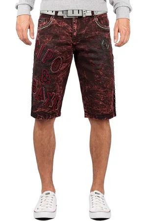 Cipo & Baxx Jeansshorts Kurze Hose BA-CK207 Bordeaux W33 - Verkäufer: bans24
