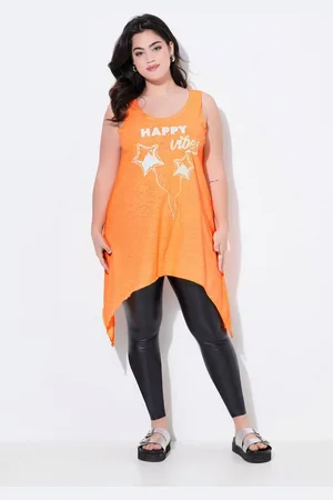 Angel of Style Longtop Top A-Linie Schriftzug Glitzer-Sternchen - Verkäufer: Popken Fashion Group