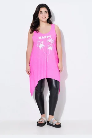 Angel of Style Longtop Top A-Linie Schriftzug Glitzer-Sternchen - Verkäufer: Popken Fashion Group