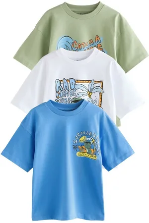 Next Print-Shirt 3er-Pack Relaxed Fit Kurzarm-T-Shirts mit Grafik (3-tlg) - Verkäufer: Germany GmbH