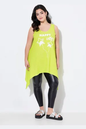 Angel of Style Longtop Top A-Linie Schriftzug Glitzer-Sternchen - Verkäufer: Popken Fashion Group