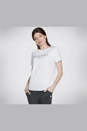 Skechers Funktionsshirt Skechers Damen SHINE TEE T-Shirt TS40 WHT weiss - Verkäufer: DerSchuhhaendler