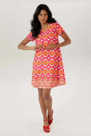 Aniston Jerseykleid in leichter A-Linien-Form - NEUE KOLLEKTION