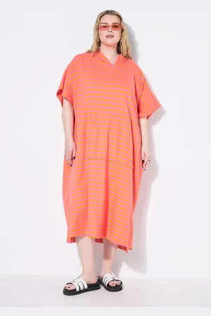 STUDIO UNTOLD Midikleid Bade-CapekleidOversized Sweat Streifen - Verkäufer: Popken Fashion Group