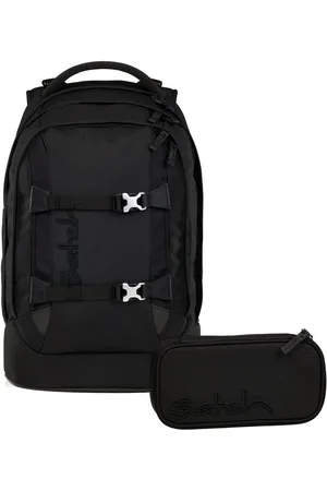 Satch Schulranzen Schulrucksack-Set PACK Nordic Black 2-teilig (2-teilig), ergonomisch, Your-Size-System: auf Körpergröße anpassbar - Verkäufer: DSBO