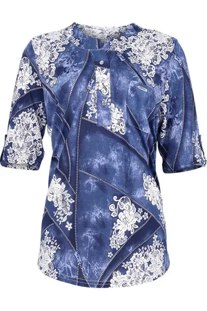 malito more than fashion Schlupfbluse 6666 legere basic Shirtbluse 3/4 Arm - Verkäufer: malito