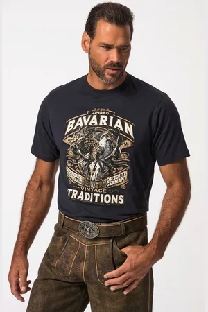 JP 1880 T-Shirt T-Shirt Halbarm Trachten-Print Rundhals - Verkäufer: Popken Fashion Group